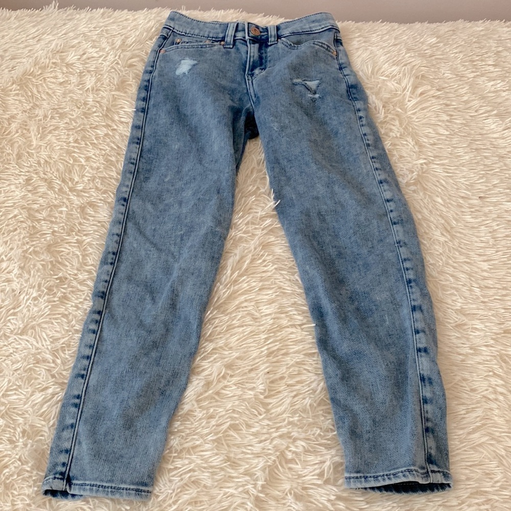 Abercrombie kids high-rise girlfriend jeans